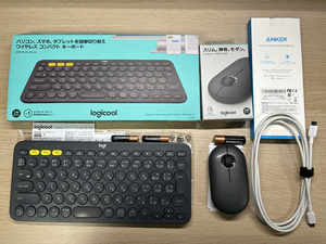 ロジクール ワイヤレスキーボード K380BK マウス Pebble 他 各種PCアクセサリセット 在宅勤務