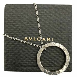 仙4 BVLGARI キーリング ペンダント ネックレス SV925 シルバー STERLING スターリング ブルガリ 箱付き チェーン NC