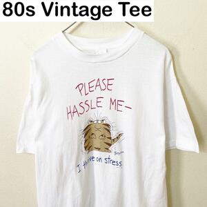 USA製　80s Vintage プリント　Tシャツ　半袖　古着　ヴィンテージ