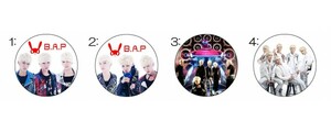 B.A.P BAP 缶バッチ バッジ 7.5cm 001