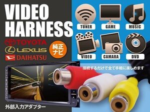 【ネコポス限定送料無料】外部入力VTRアダプター/ハリアーU30系 後期