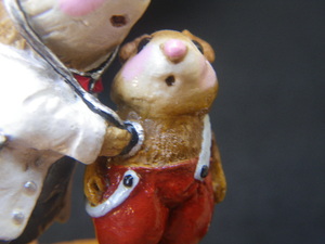 1981　vintage　Petersen mouse ピーターソンファミリー WEE FORESST FOLK ビンテージ　doll　マウス　ミニチュア　鼠　置物　診察　doctor