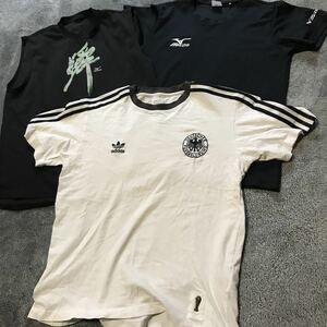 W2透ま　MIZUNO adidas 半袖Tシャツ　ノースリーブシャツ　まとめて3点 S-L