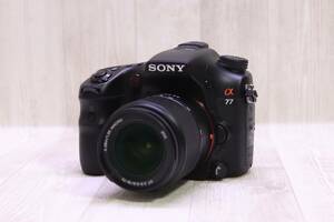 SONY α77 SLT-A77V + DT 18-70mm F3.5-5.6・ 3.0型・約2430万画素・デジタル一眼カメラ