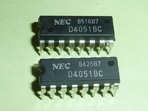 NEC UPD4051BC　　Analog Multiplexers/Demultiplexers ２個　未使用 