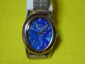珍品　デザイン　DISNEY　リトルマーメイドの女性用腕時計　ブルー　楕円型