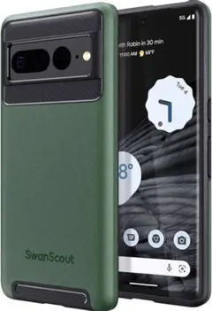 SwanScout Google Pixel7 グリーン耐衝撃ケース 保護カバー