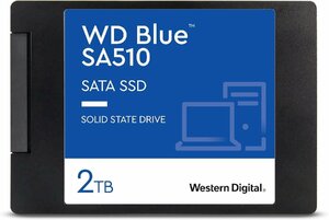 Western Digital ウエスタンデジタル WD Blue SATA SSD 内蔵 2TB 2.5インチ (読取り最大 560MB/s 書込み最大 520MB/s)WDS200T3B0A-EC SA510