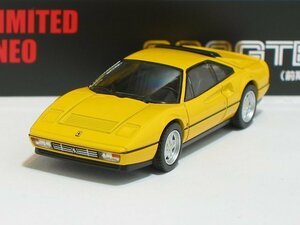 フェラーリ 328 GTB（黄）LV-N【トミーテック社1/64ミニカー】【トミカの時】