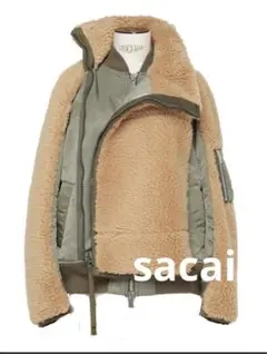 sacai Faux Shearling アウター　2 ブルゾン　コート