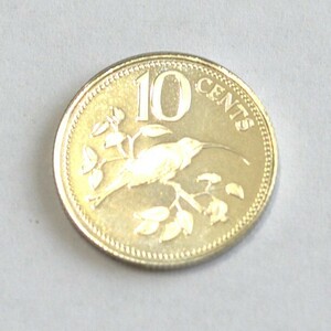10セント銀貨　銀925　ベリーズ　1978