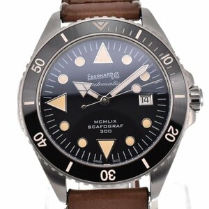 エベラール EBERHARD 41034.VSCP スカフォグラフ300 デイト 自動巻き メンズ 美品 箱・保証書付き G#128415