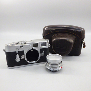 1円〜 Leica ライカ M3 ダブルストローク・Summicron f=5cm 1:2 ※シャッター確認済 現状品 カメラ N18-2691373【O商品】