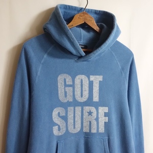 【名品 19SS TMT ONLY ロゴ パーカー GOT SURF M】TSW-S19SP02 製品染め USED加工 リバイバルグラフィック