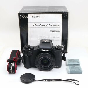 デジカメ　Canon コンパクトデジタルカメラ PowerShot G1 X Mark III ブラック APS-Cセンサー/F2.8レンズ/EVF内蔵 PSG1XMARKIII