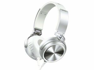 【中古】 SONY EXTRA BASS 密閉型ヘッドホン ホワイト MDR-XB610 W