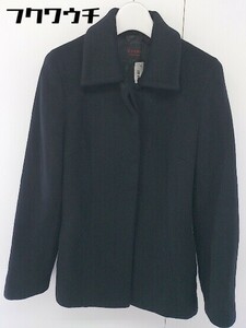 ◇ M premier エムプルミエ アンゴラ100% ショート丈 長袖 コート サイズ 36 ブラック レディース