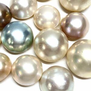 (マベパール13点おまとめ)m 50g/150ct pearl パール 半円真珠 ジュエリー jewelry 裸石 宝石 ①k