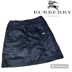 ★美品★ Burberry ゴルフ スカート風パンツ ウェア 刺繍ロゴ ブラック
