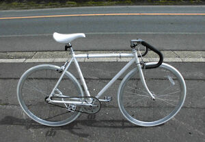 1円～フジ FUJI ロードバイク Tealher 白色 GUARANTEED 中古自転車 3213