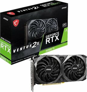 MSI GeForce RTX 3060 Ti VENTUS 2X 8G OCV1 LHR グラフィックスボード VD7798