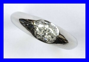 ●新品同様 プラチナリング 0.324ct 0.06cts 指輪 Pt900 ダイヤ アクセサリー RAB3 