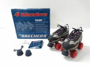 ◆ 箱付き スケッチャーズ SKECHERS ローラースケートシューズ 4Wheelers 23.5cm 靴 0502B11 @100 ◆