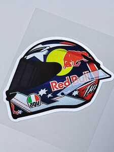 ステッカー シール AGV ヘルメット RedBull Motogp バイク オートバイ レース 転写 激安海外輸入品 稀少 早い者勝ち