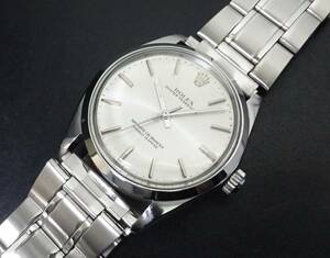 美品 良品 希少モデル ROLEX ロレックス オイスター パーペチュアル 1002 自動巻 シルバー文字盤 メンズサイズ 本物