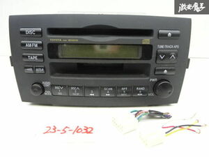 トヨタ 純正 ZZE112 カローラ スパシオ CDプレーヤー カセットプレーヤー 86120-13040-B0 CD テープ デッキ 動作不良品 訳有品 棚32-3