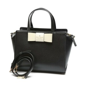 ケイトスペード ハンドバッグ WKRU4025 2WAY ショルダーストラップ付 Kate Spade 黒/白 レディース 新品