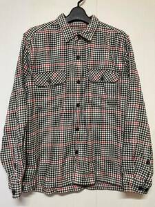 希少 PATAGONIA パタゴニア 00s 千鳥チェック フィヨルド フランネルシャツ Mサイズ houndstooth plaid fjord flannel shirts Y2K 美品