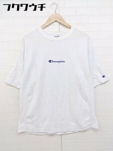 ◇ Champion チャンピオン ロゴ 半袖 Tシャツ カットソー サイズM ホワイト メンズ