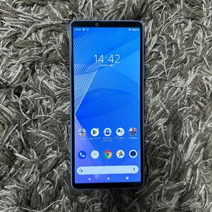 判定〇・ほぼ新品 simロック解除済 Xperia 10 III 128GB A102SO スマートフォン ブルー