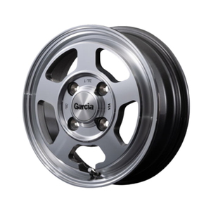 TOYO TRANPATH LuK 155/65R14 Garcia Chicago 5 メタリックグレーポリッシュ 14インチ 5.5J+40 4H-100