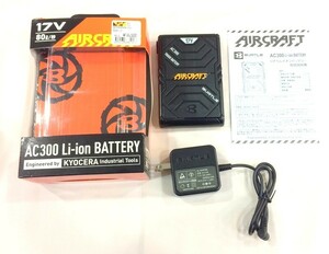 1000円スタート バッテリー KYOCERA BURTLE AIRCRAFT リチウムイオンバッテリー AC300 京セラ バートル エアークラフト 4 BB3028