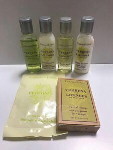 新品　アメニティ　Crabtree&Evelyn クラブツリーイヴリン　verbena and lavender 　6点セット　シャンプー　他　2019年5月宿泊分　②