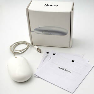 APPLE Apple Mouse　アップル 純正 Mac マック USB 有線 Mighty マイティー マウス A1152 MB112J/B iMac MacBook