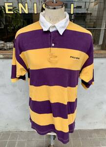 ★POLO SPORT★RALPH LAUREN★ポロスポーツ★ラルフローレン★半袖★ラガーシャツ★ポロシャツ★ボーダー★メンズ★紳士★サイズ★L★