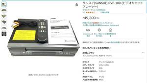 SANSUI サンスイ　ビデオカセットプレーヤー　RVP-100 中古