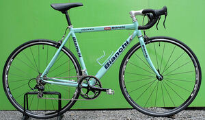 Bianchi(TROFEO)タイヤ新品)ct52cm)700c)チェレステカラー)shimano 105 20s)OLDロードバイク 中古