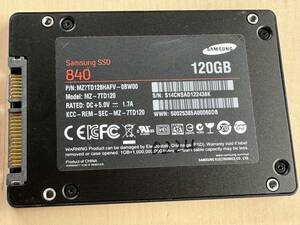 SAMSUNG SSD120GB【動作確認済み】0224