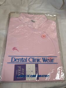 ◆未使用◆デンタルクリニックウェアー　カラー医療衣　ピンク　ナース服　Sサイズ◆B-357