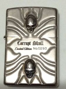 レア ZIPPO ジッポー Corrupt Skull コラプト スカル Limited Edition No. 293 限定版 ダブルスカル