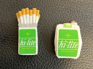 レア2個セット タバコ ハイライト hi-liteミニチュア ジオラマ ドールハウス ドール小物 ＪＴ　hilite フィギュア たばこ 煙草 昭和レトロ