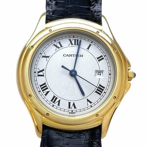 CARTIER　カルティエ　時計　クーガーLM　デイト　W3500453　ボーイズ　メンズ　パンテール　18K　YG　ヴィンテージ　レア　希少　