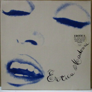 MADONNA-Erotica (EU オリジナル 2xLP+マットソフト紙インナー/レアステッカー付き見開きジャケ)