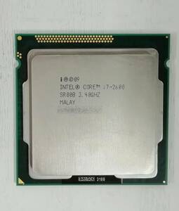 【稼動品回収】Intel Core i7-2600 コア4 スレッド8 キャッシュ8MB 3.40GHz(最大3.80GHz) LGA1155 ゆうパケット発送【H24042409】