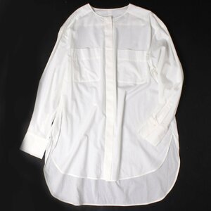 DRESSTERIOR ロングテールラウンドカラーシャツ 定価18,700円 size38 ホワイト 085-82010 ドレステリア