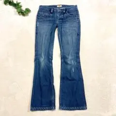 ☆USA製☆【ANTIK DENIM】ダメージデニム　ジーンズ　ブーツカット